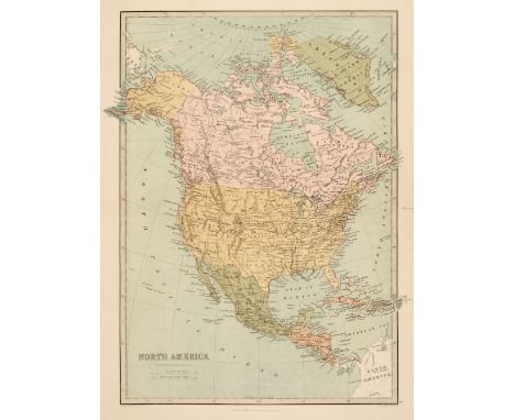 Philip (George &amp; Son, publishers). Philip's Handy General Atlas of America, 1879, title and index, 22 (of 23, lacking the