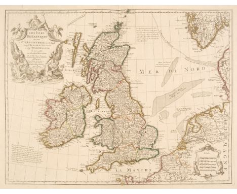 British Isles. De L'Isle (Guillaume), Les Isles Britanniques ou sont le Rme. d'Angleterre tiré de Sped celuy d'Ecosse tiré de