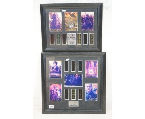 Lord of the Rings - The Two Towers Limited Edition no.306/1000 Original 35mm Filmcel Presentation Montage together with The R