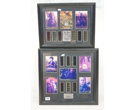 Lord of the Rings - The Two Towers Limited Edition no.306/1000 Original 35mm Filmcel Presentation Montage together with The R