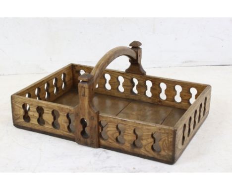 Early vintage ash and oak trug 