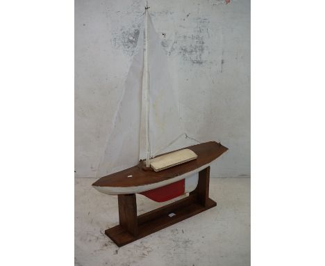 Large vintage pond yacht 