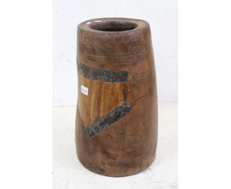 Hardwood Dug Out Vessel / Stick Stand, 50cm high 
