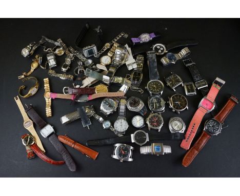 A collection of mainly contemporary wristwatches Swatch and Timex examples. 