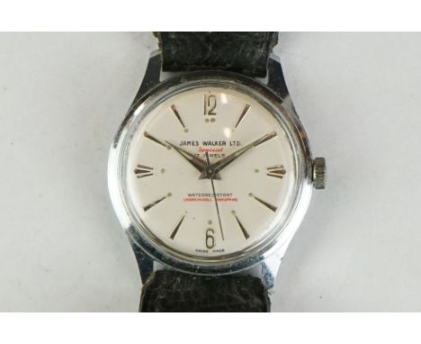Vintage James Walker 17 jewel manual wind wristwatch 