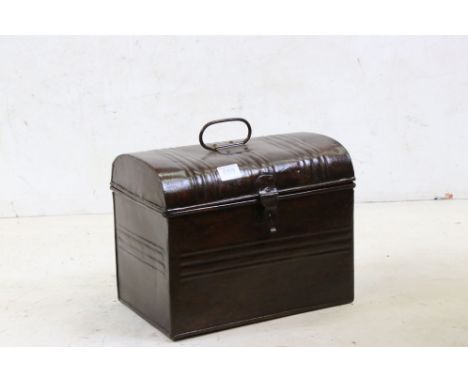 Small vintage metal travelling case 