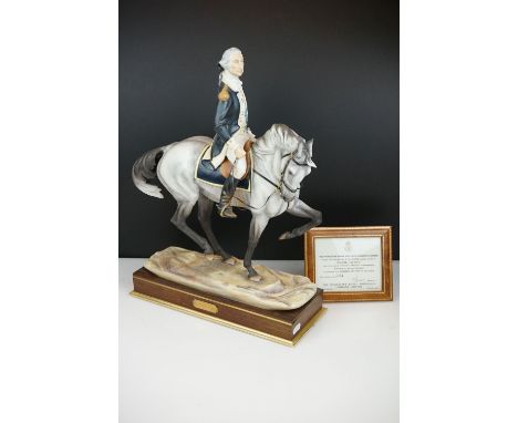 Royal Worcester Ceramic model of ' Washington ' from the Famous Military Commanders series model by Bernard Winskill, limited