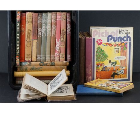 A large collection of Punch books to include The Punch Guide to Good Living, Mr Punch's Limerick book and Punch Library Life 