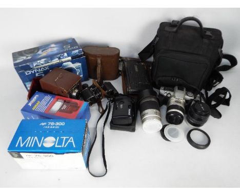 Photography - Cameras comprising Minolta, Gevabox, Kodak and other, lenses and accessories.