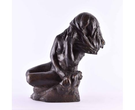 Waldemar GRZIMEK (1918-1984) "Am Meer II" (1981)Skulptur - Bronze,  Maße: 41 x 39 x 28 cm,Monog. Gießerstempel "Guss Barth Ri