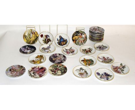Royal Worcester Cicely Mary Barker Collection Fairy Pin Dishes. (29)