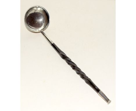 Silver hallmarked toddy ladle