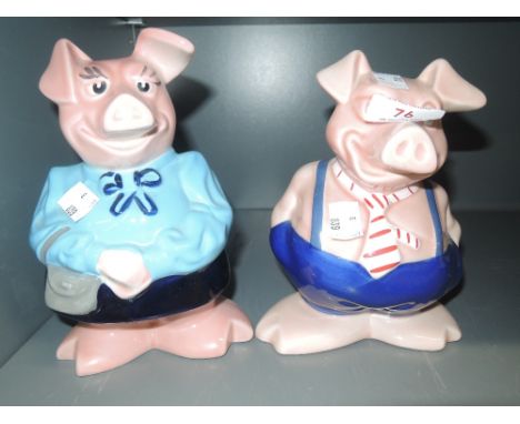 Two ceramic Nat West Piggy banks by Wade