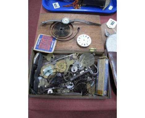 Bentima Gents Watch, clock key, ladies watch, watch parts etc.