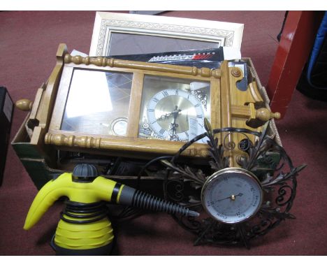Timemaster Wall Clock, Turbo S-24K Chess, Steam Cleaner (untested sold for parts only) etc:- One Box.
