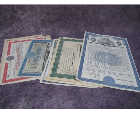 An Interesting Collection of Thirty Oil and Gas Company Share Certificates, dating from 1923-1990, including: Midwest Texas O