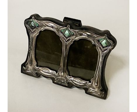 H/M SILVER &amp; ENAMEL DOUBLE PHOTO FRAME