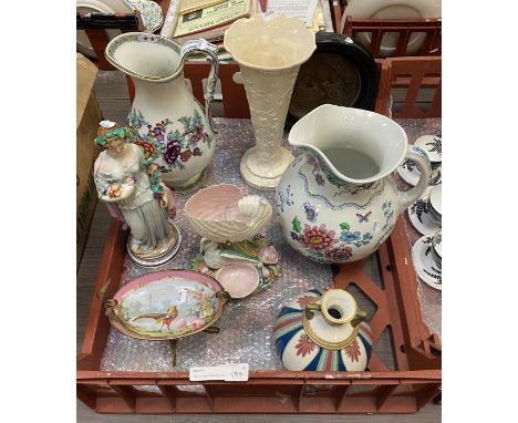 TRAY OF WEDGWOOD/ROYAL WORCESTER &amp; OTHER