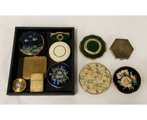 TRAY OF COMPACTS &amp; LIGHTERS