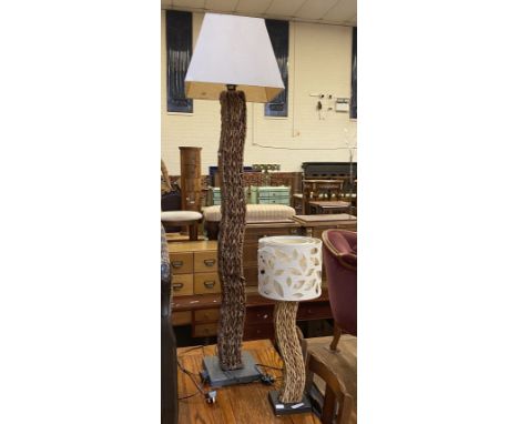WICKER STANDARD LAMP &amp; TABLE LAMP