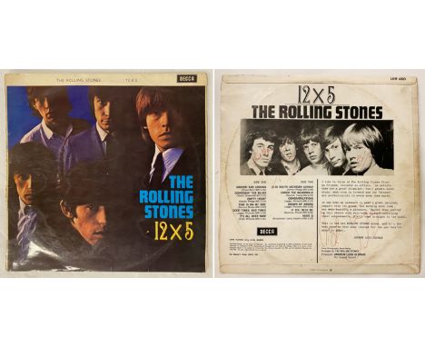 ROLLING STONES 12 X 5 LP SIGNED ON REVERSE - AS FOUND 