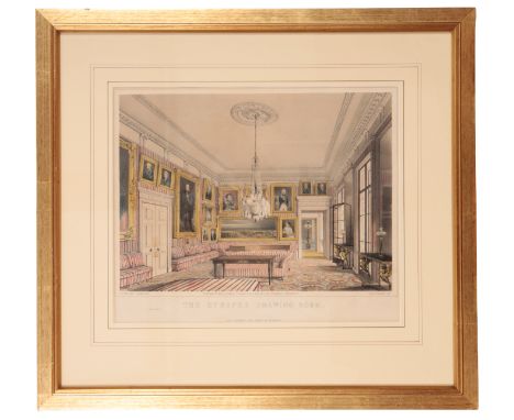 AFTER THOMAS SHOTTER BOYS (1803-1874) 'The Striped Drawing Room, Apsley House' lithograph, published by Paul &amp; Dominic Co