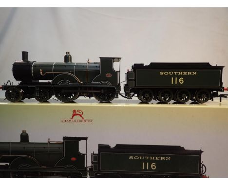 OO scale Hornby R3457, class T9, Southern green, 116, excellent condition, storage wear to box. UK P&amp;P Group 1 (£16+VAT f