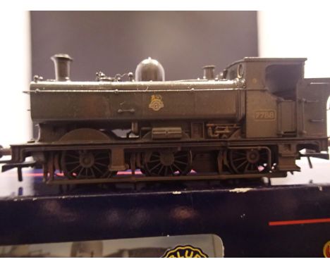 OO scale Bachmann 32-213 DC Pannier tank, green, 7788, early crest, detailed and weathered, very good to excellent condition,