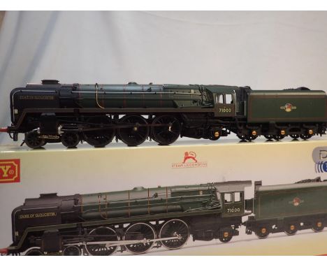 OO scale Hornby R3244 TTS, class 8, Duke of Gloucester, 7100, green, late crest, very good to excellent condition, storage we