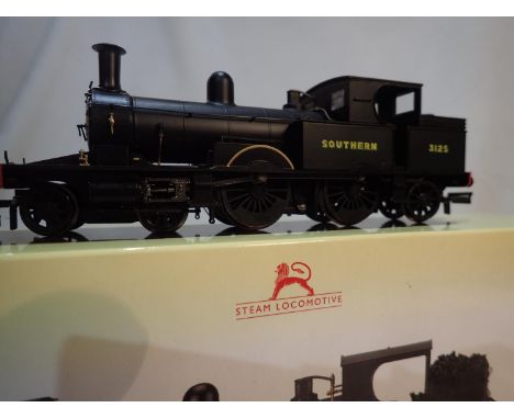 OO scale Hornby R3422, Adams Radial, Southern black, 3125, very good to excellent condition, missing detail pack, box good. U