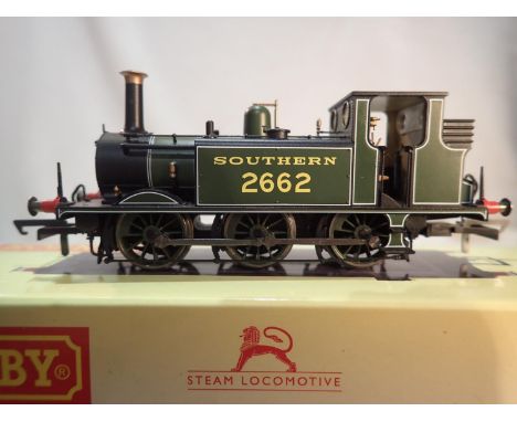 OO scale Hornby R37836 class A1 Terrier tank, Southern green, 2662, excellent condition, detail fitted, storage wear to box. 