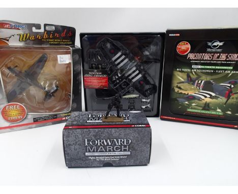 Three boxed Corgi diecast models to include Forward March, Warbirds and Predators of the Skies. UK P&amp;P Group 1 (£16+VAT f