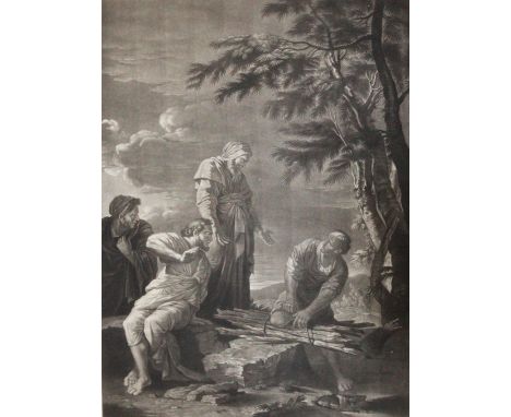 Pether, William: (1731 Carlisle - Bristol 1821). "Democritus and Protagoras". Mezzotinto n. Salvator Rosa bei John Boydell, L