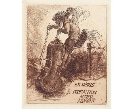 Jettmar, Rudolf: (1869 Zawodzie/Polen - Wien 1939). Mädchenraub. Aquatinta mit Radierung, 1901/1906. 16,8 x 11,1 cm, Blgr. 30