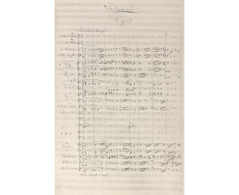 Wagner,R.: Die Meistersinger von Nürnberg. Faksimile der vollständigen Original-Partitur. Mchn., Drei Masken 1922. Fol. 1 Bl.