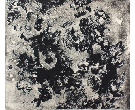 Steffens, Hans Hermann: (1911 Altona - Gordes 2004). Ablagerungen. - Nocturne. Lithographie 1961 bzw. Farbserigraphie 1962. B