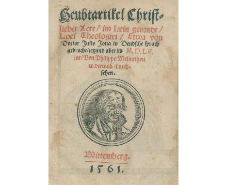 Melanchthon,P.: Heubtartikel Christlicher Lere, im latin genandt Loci Theologici. Von J. Jona in Deudsche sprach gebracht. Wi