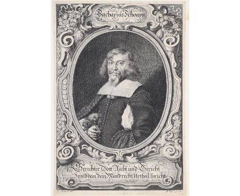 Schoapp, Zacharias.: Kupferstich v. Bartholomäus Kilian II. (1630-1696) n. Georg Strauch. 20,4 x 14 cm. Mit Namenszügen i.d.P