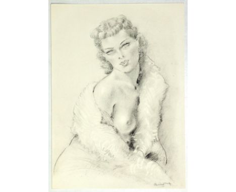 Sermaise,R.: Prelude Charnel. Paris, Editions Deux-Rives 1957. Mit 12 farb. lithogr. Illustr. v. Chimot (inkl. Umschlagillust