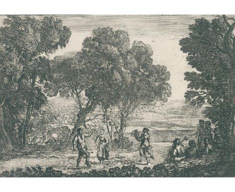 Lorrain, Claude (d.i. Claude Gellée: 1600 Champagne - Rom 1683). La Danse sous les Arbres (Der Tanz unter den Bäumen). Radier