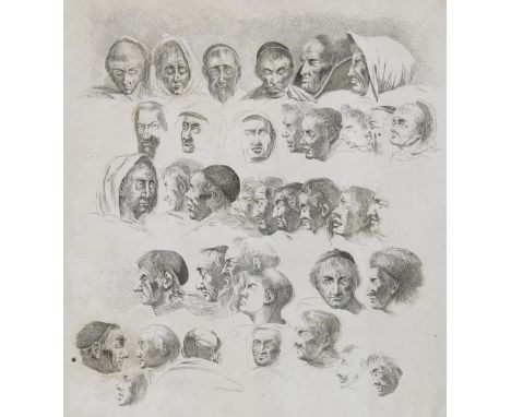 Sammlung von: 13 Bl. Radierungen, tls. v. S. della Bella, G.B. Castiglione, zugeschr. aus: A Collection of Original Etchings 
