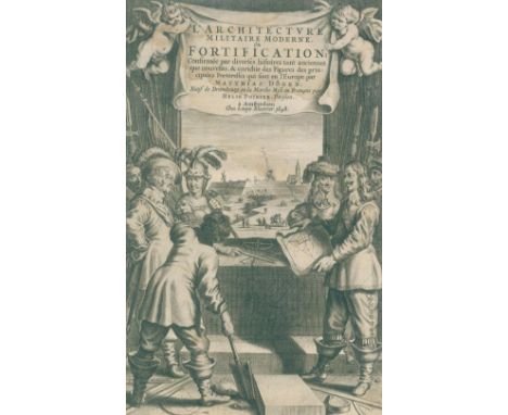 Dögen,M.: L'architecture militaire moderne, ou fortification. Mise en Francois par H.Poirier. Amsterdam, L.Elzevir, 1648. Fol