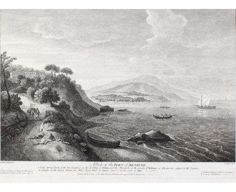 Bethune.: A view of the Port of Bethune. Kupferstich. Um 1750. 30,5 x 43 cm.   R