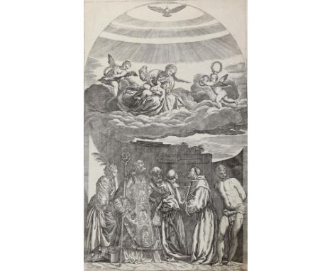 Le Prince, Jean-Baptiste: (1734-1781), zugeschrieben. 14 russische Kopfstudien auf 1 Blatt. Bleistiftzeichnung auf Bütten. Bl