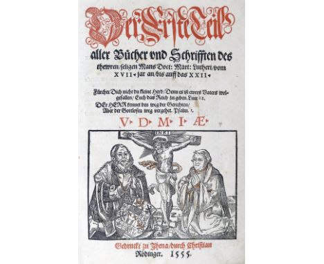 Luther,M.: Der Erste (-achte) Teil aller Bücher und Schrifften. 8 Bände. Jena, Rödingers Erben (Tle. 1 und 4: C. Rödinger; Tl