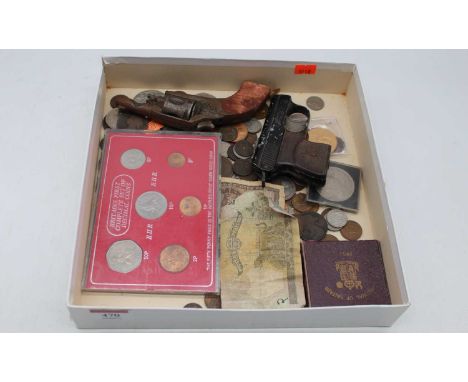 Miscellaneous items, to include a Mondial Brevettata model 1949 0.22 calibre pocket pistol and various 19th century and later