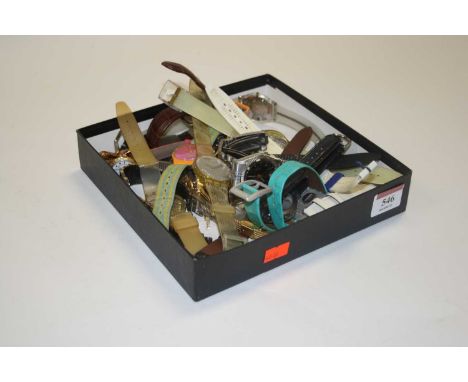A box of vintage wristwatches, to include Swatch 