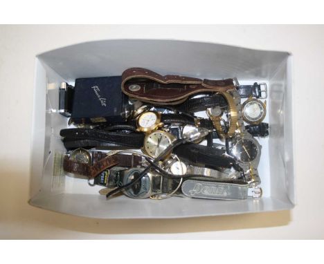 A box of vintage wristwatches, to include Citizen and Sekonda 