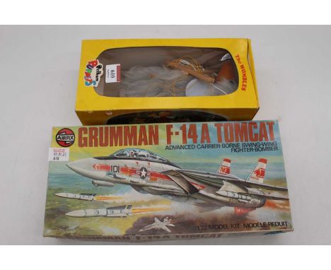 A Pelham Puppet The Wombles Series figure puppet of Bungo in yellow box circa 1973, together with an Airfix 1.72 scale unbuil