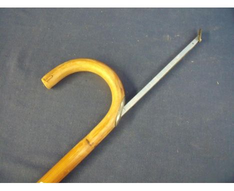20th C horse measuring walking stick 
